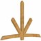 Ekena Millwork Alberta Rough Sawn Timber Gable Bracket, Western Red Cedar, 108"W x 72"H x 4"D x 6"F, 16/12 Pitch GBW108X72X0406ALB00RWR - alternate 2